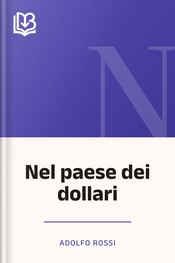 Nel paese dei dollari di Adolfo Rossi, copertina del libro