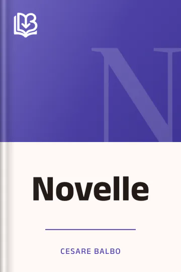Novelle di Cesare Balbo, copertina del libro