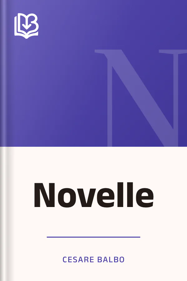 Novelle di Cesare Balbo, copertina del libro