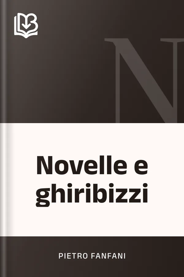 Novelle e ghiribizzi di Pietro Fanfani, copertina del libro