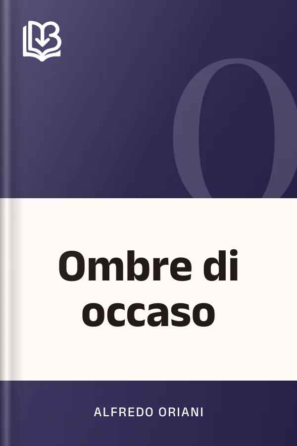 Ombre di occaso di Alfredo Oriani, copertina del libro