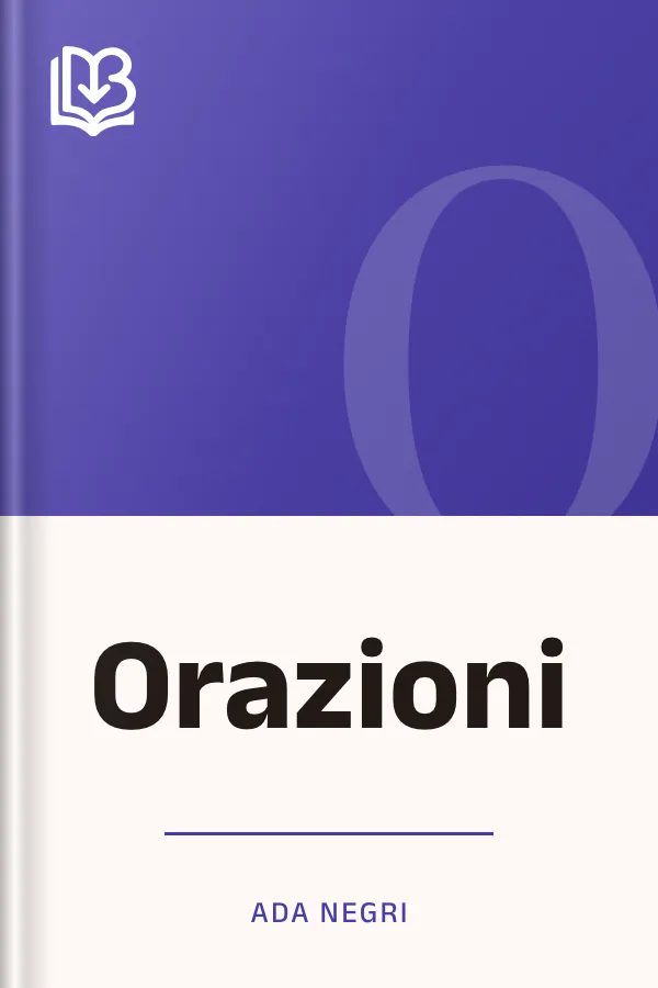 Orazioni di Ada Negri, copertina del libro
