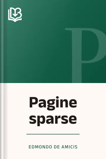 Pagine sparse di Edmondo De Amicis, copertina del libro