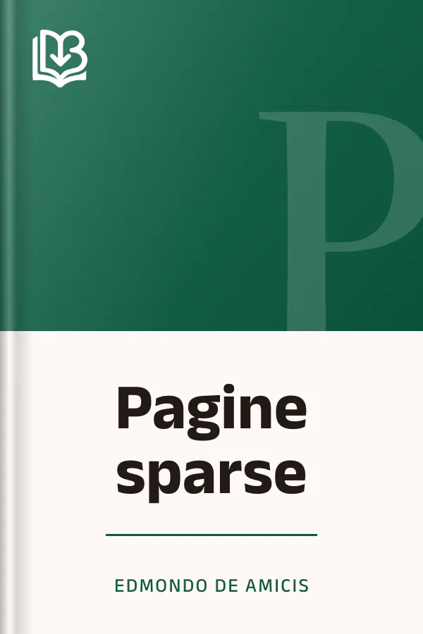 Pagine sparse di Edmondo De Amicis, copertina del libro