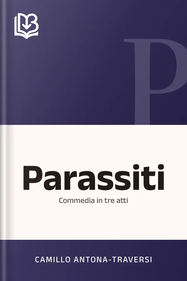 Parassiti di Camillo Antona-Traversi, copertina del libro