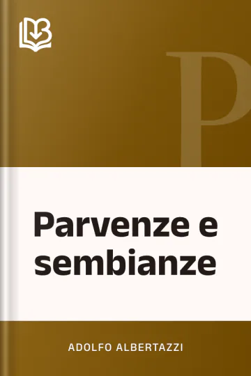 Parvenze e sembianze di Adolfo Albertazzi, copertina del libro