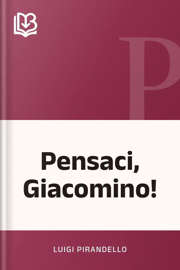 Pensaci, Giacomino! di Luigi Pirandello, copertina del libro