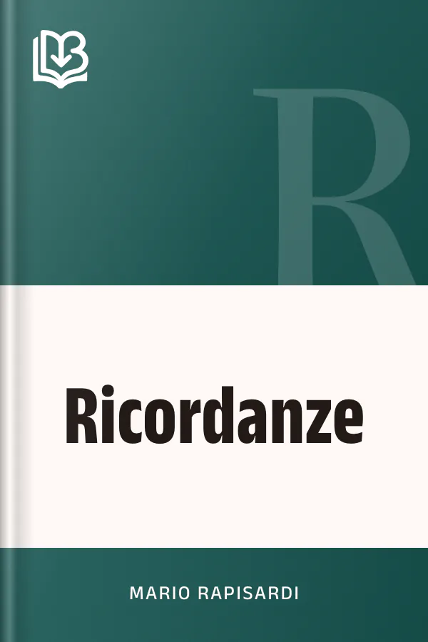 Ricordanze di Mario Rapisardi, copertina del libro