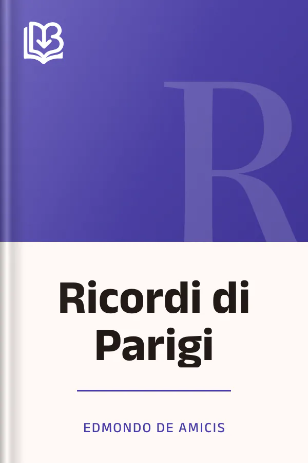 Ricordi di Parigi di Edmondo De Amicis, copertina del libro