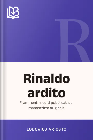 Rinaldo ardito di Lodovico Ariosto, copertina del libro