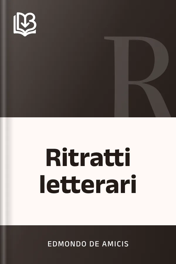 Ritratti letterari di Edmondo De Amicis, copertina del libro