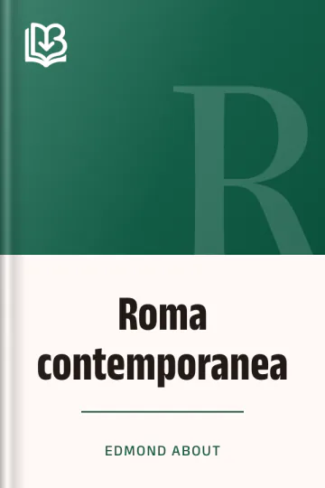 Roma contemporanea di Edmond About, copertina del libro