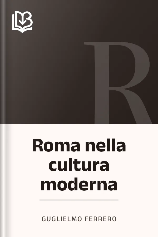 Roma nella cultura moderna di Guglielmo Ferrero, copertina del libro