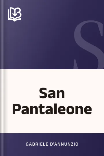 San Pantaleone di Gabriele D'Annunzio, copertina del libro