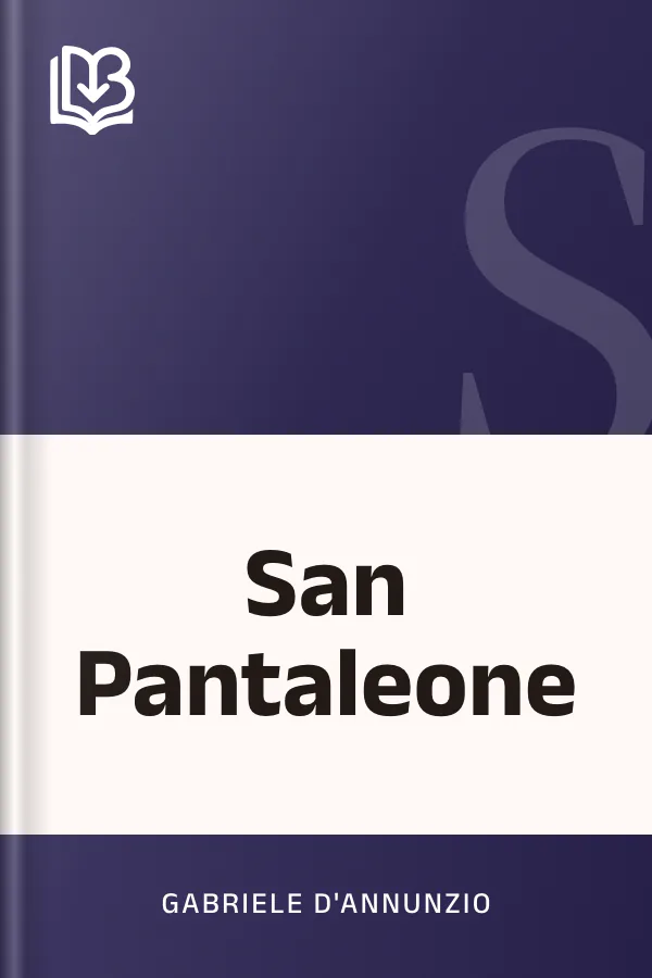 San Pantaleone di Gabriele D'Annunzio, copertina del libro