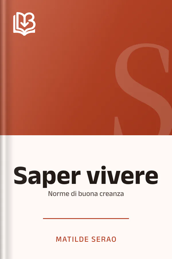 Saper vivere di Matilde Serao, copertina del libro