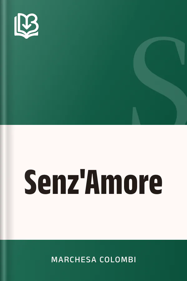 Senz'Amore di marchesa Colombi, copertina del libro