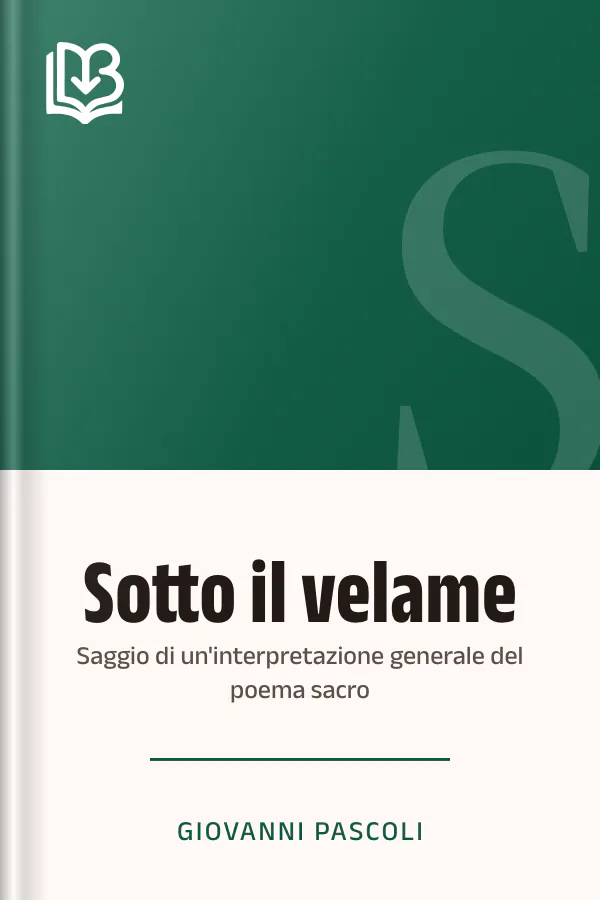 Sotto il velame di Giovanni Pascoli, copertina del libro