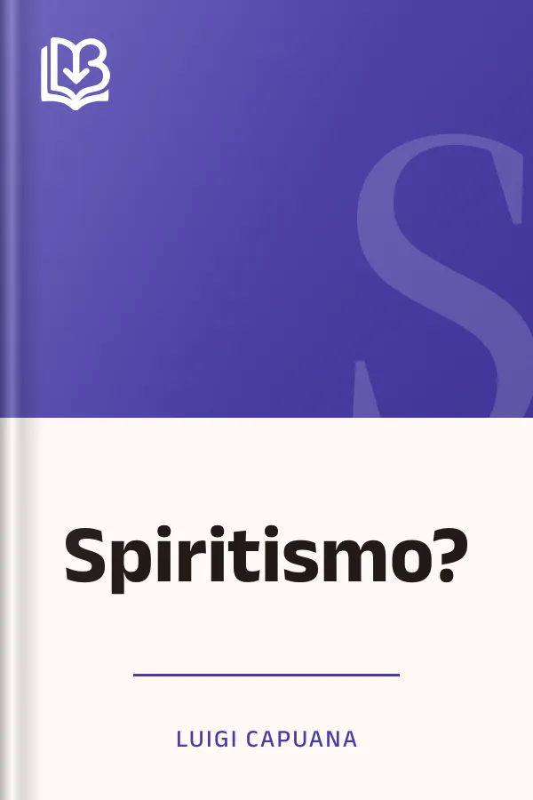 Spiritismo? di Luigi Capuana, copertina del libro
