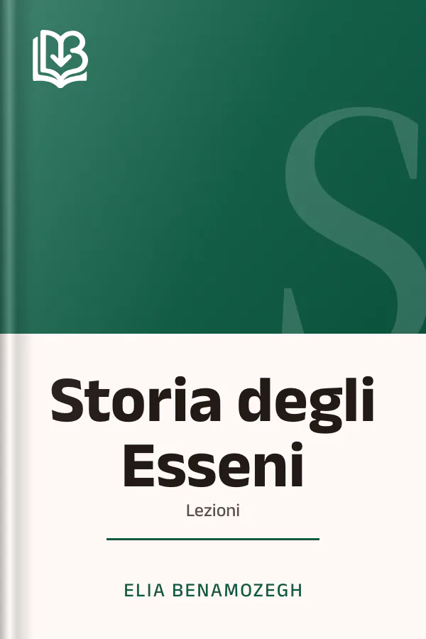 Storia degli Esseni di Elia Benamozegh, copertina del libro