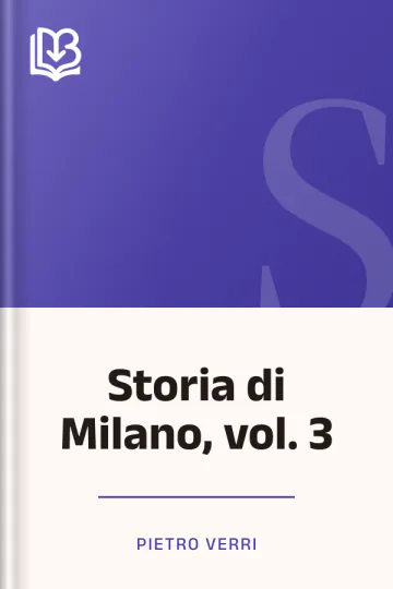 Storia di Milano, vol. 3 di Pietro Verri, copertina del libro