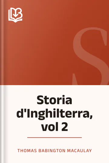 Storia d'Inghilterra, vol 2 di Thomas Babington Macaulay, copertina del libro