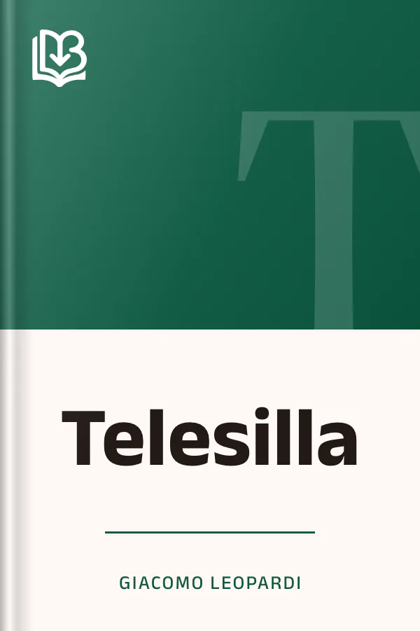 Telesilla di Giacomo Leopardi, copertina del libro