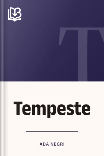 Tempeste di Ada Negri, copertina del libro