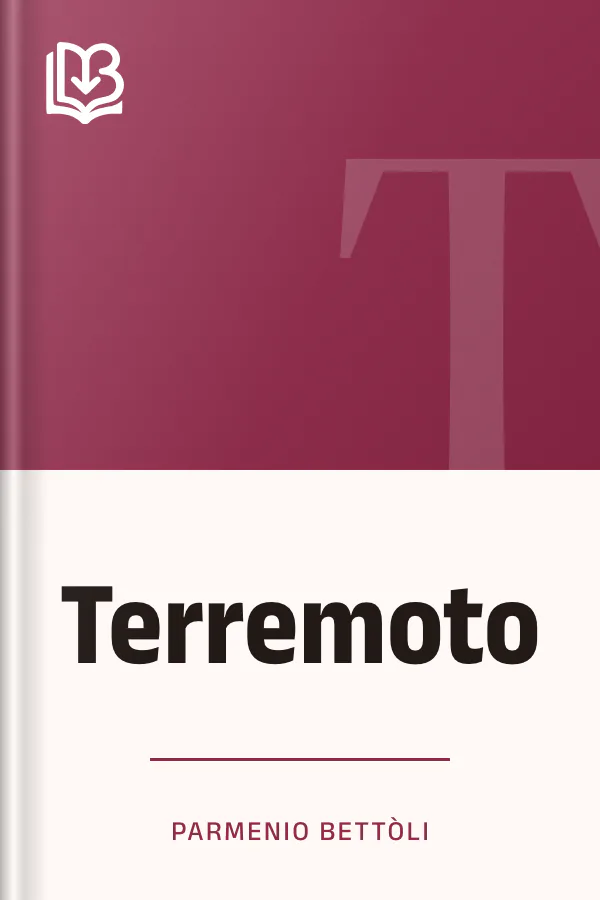 Terremoto di Parmenio Bettòli, copertina del libro