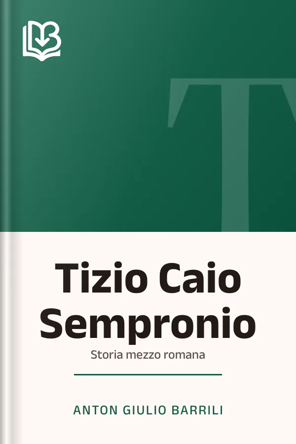 Tizio Caio Sempronio di Anton Giulio Barrili, copertina del libro