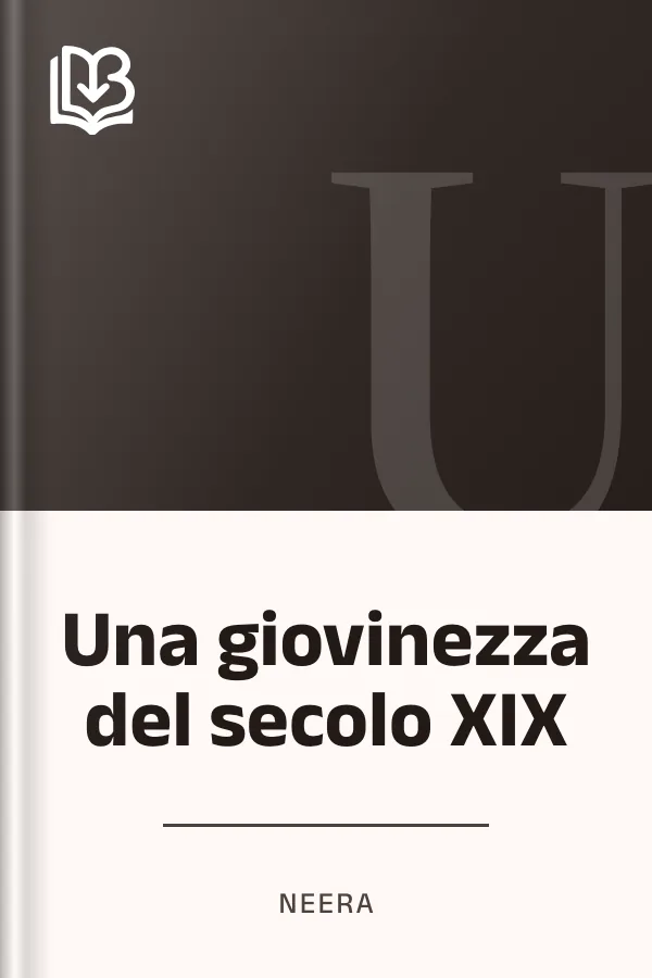 Una giovinezza del secolo XIX di Neera, copertina del libro