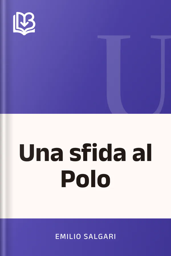 Una sfida al Polo di Emilio Salgari, copertina del libro