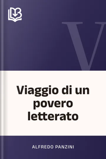 Viaggio di un povero letterato di Alfredo Panzini, copertina del libro