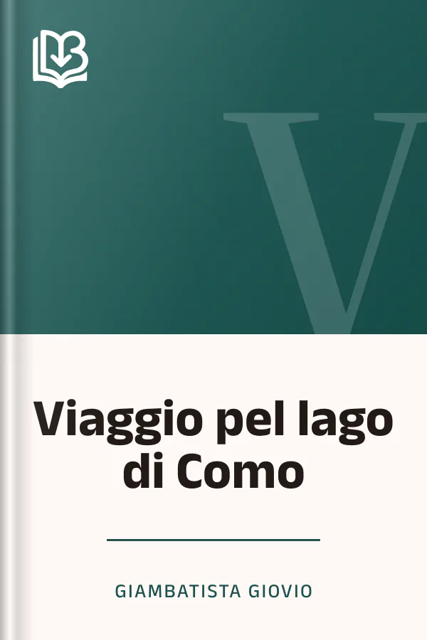 Viaggio pel lago di Como di Giambatista Giovio, copertina del libro