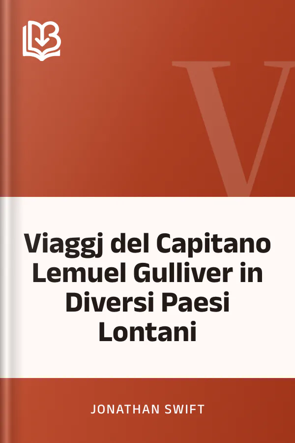 Viaggj del Capitano Lemuel Gulliver in Diversi Paesi Lontani di Jonathan Swift, copertina del libro