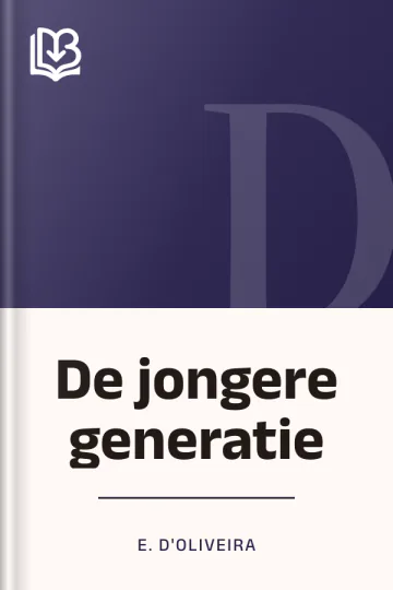 De jongere generatie van E. D'Oliveira, boekomslag