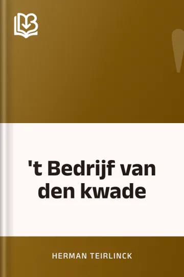 't Bedrijf van den kwade van Herman Teirlinck, boekomslag