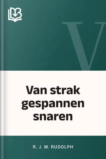 Van strak gespannen snaren van R. J. W. Rudolph, boekomslag