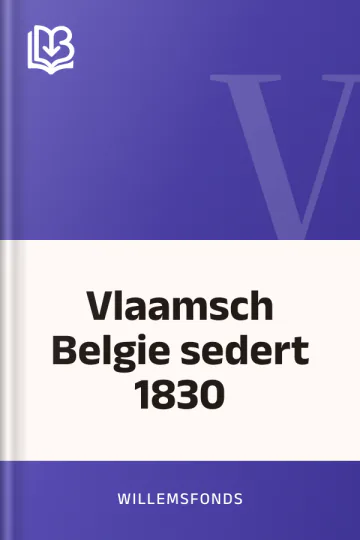 Vlaamsch Belgie sedert 1830 van Willemsfonds, boekomslag