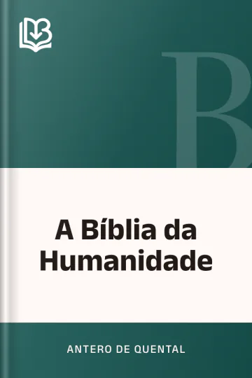 A Bíblia da Humanidade de Antero de Quental, capa do livro