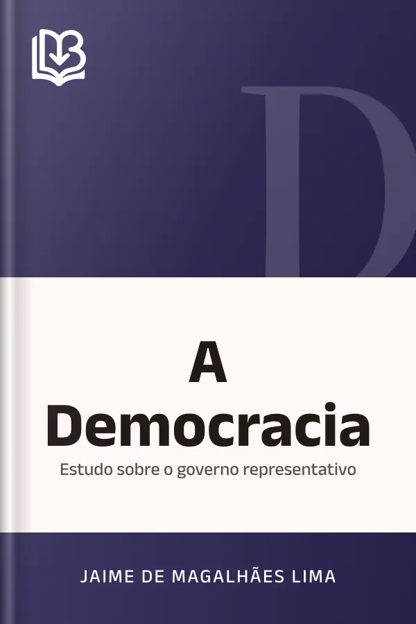 A Democracia: estudo sobre o governo representativo de Jaime de Magalhães Lima, capa do livro