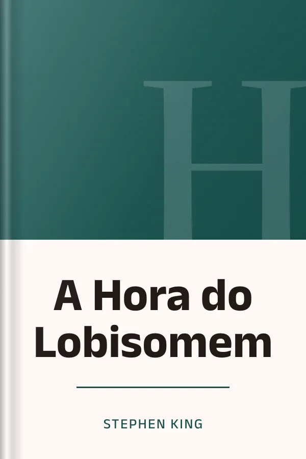 A Hora do Lobisomem de Stephen King, capa do livro