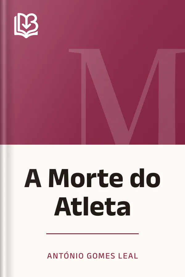 A Morte do Atleta de António Gomes Leal, capa do livro