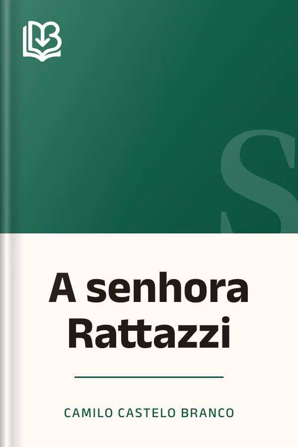 A senhora Rattazzi de Camilo Castelo Branco, capa do livro