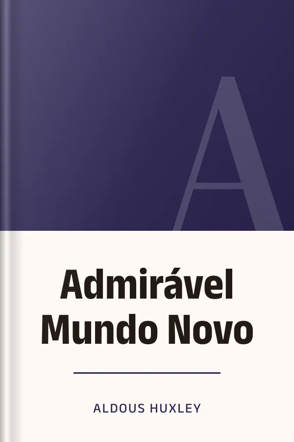 Admirável Mundo Novo de Aldous Huxley, capa do livro