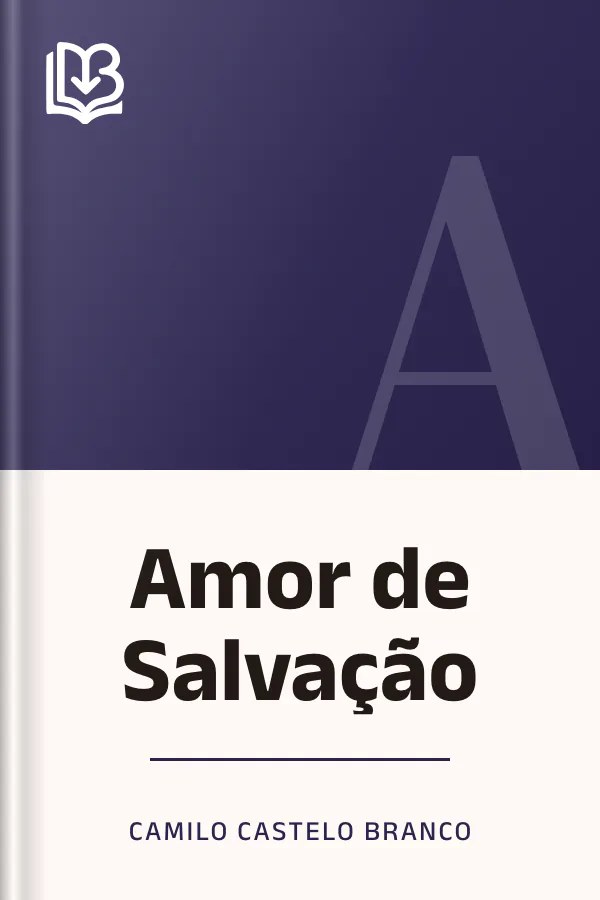 Amor de Salvação de Camilo Castelo Branco, capa do livro