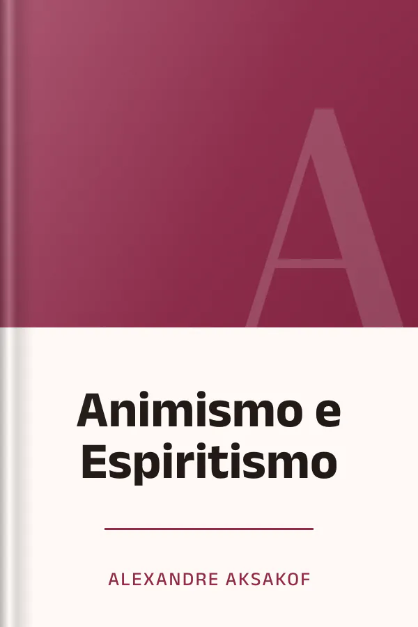 Animismo e Espiritismo de Alexandre Aksakof, capa do livro
