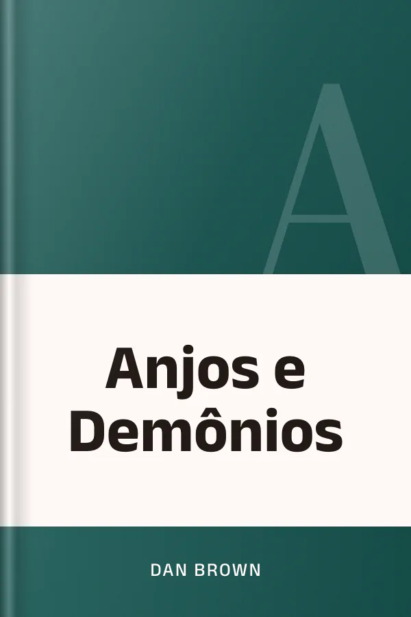 Anjos e Demônios de Dan Brown, capa do livro