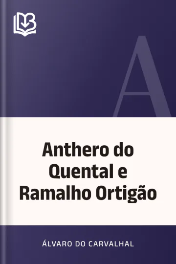Anthero do Quental e Ramalho Ortigão de Álvaro do Carvalhal, capa do livro