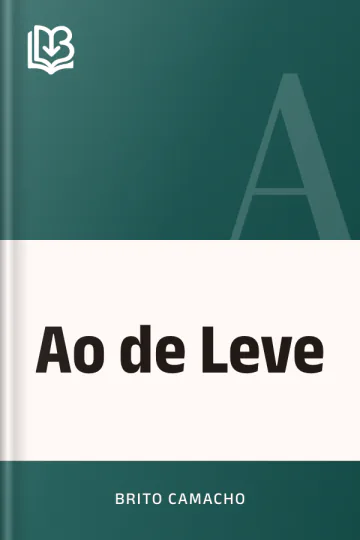 Ao de Leve de Brito Camacho, capa do livro